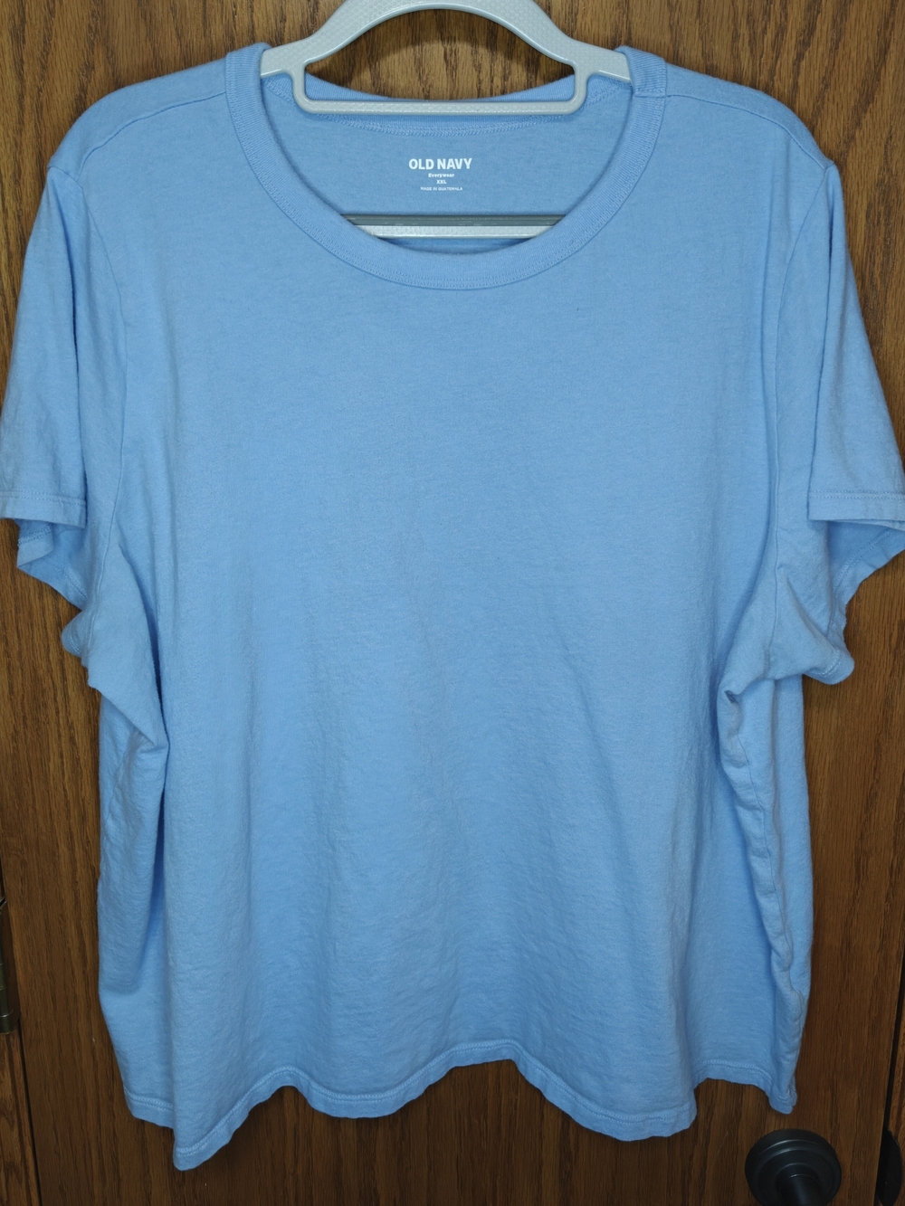 Women's Old Navy Light Blue Crew Neck T-Shirt, Size XXL